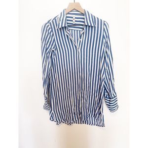Zara Stripe Button